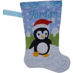 Nikolausstiefel Pinguin mit Namen