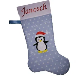Nikolausstiefel Pinguin mit Namen
