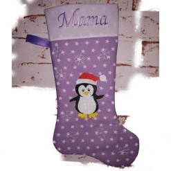 Nikolausstiefel Pinguin mit Namen