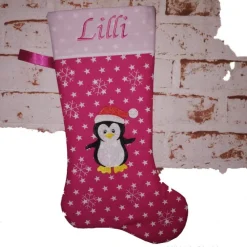 Nikolausstiefel Pinguin mit Namen