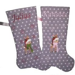 Nikolausstiefel Rentier mit Namen