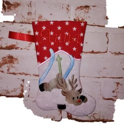 Nikolausstiefel Rentier mit Namen