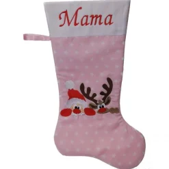 Nikolausstiefel Rentier und Weihnachtsmann mit Namen