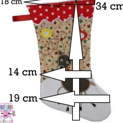 Nikolausstiefel Rentier XXL Big