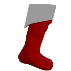 Nikolausstiefel rot, Kaminsocke zum befüllen und aufhängen