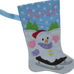 Nikolausstiefel Schneemann mit Namen