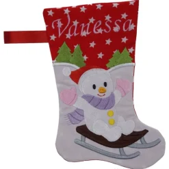 Nikolausstiefel Schneemann mit Namen