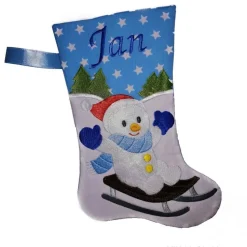 Nikolausstiefel Schneemann mit Namen