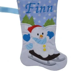 Nikolausstiefel Schneemann mit Namen