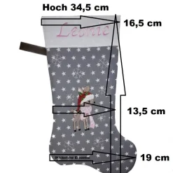 Nikolausstiefel Stern mit Namen