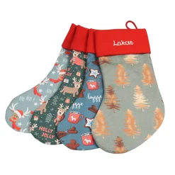 Nikolausstiefel Tannenbaum mit Name - Nikolaussocke personalisiert - Geschenk zum Nikolaus - Weihnachststiefel