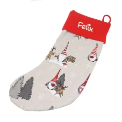 Nikolausstiefel Wichtel mit Namen  - Nikolaussocke personalisiert - Geschenk zum Nikolaus Advent - Weihnachststiefel