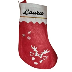 Nikolausstiefel zum Befüllen personalisierbar, Filz wiederverwendbar und nachhaltig Nikolausstrumpf Geschenkidee für Kin