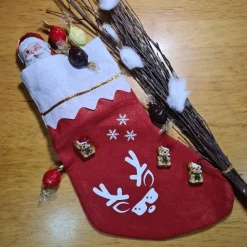 Nikolausstiefel zum Befüllen personalisierbar, Filz wiederverwendbar und nachhaltig Nikolausstrumpf Geschenkidee für Kin