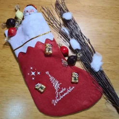 Nikolausstiefel zum Befüllen personalisierbar, Filz wiederverwendbar und nachhaltig Nikolausstrumpf Geschenkidee für Kin