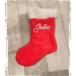 Nikolausstrumpf / Nikolausstiefel / Weihnachtsstrumpf mit dem eigenen Namen personalisiert!