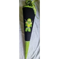 Ninja mit Namen Schultüte Zuckertüte Einschulung
