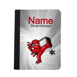 Ninja Zeugnismappe personalisiert | Zeugnismappe | Zeugnismappe mit Namen | Urkundenmappe
