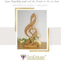 Notenschlüssel Viola Holz Gravur Personalisiert Geschenk Musiker Sänger Sängerin Violinschlüssel Geschenk Hochzeit