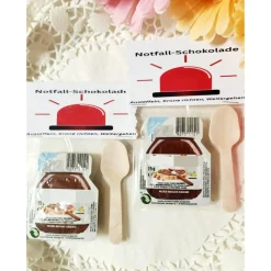 Notfall-Schokolade zum Löffeln, Geschenk, Mitbringsel, Mitgebsel, Gastgeschenk, Kleine Auszeit, Geschenk, Kleinigkeit, O