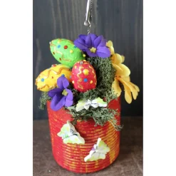 Notizhalter Geldgeschenk OSTERGARTEN zu Ostern Betondeko im Shabby-Stil Briefbeschwerer