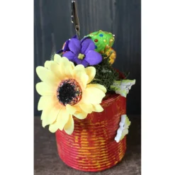 Notizhalter Geldgeschenk OSTERGARTEN zu Ostern Betondeko im Shabby-Stil Briefbeschwerer