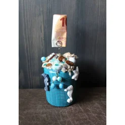 Notizhalter Geldgeschenk MEER UND STRAND zu Muttertag Vatertag Valentinstag Geburtstag maritimer Briefbeschwerer