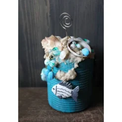 Notizhalter Geldgeschenk MEER UND STRAND zu Muttertag Vatertag Valentinstag Geburtstag maritimer Briefbeschwerer