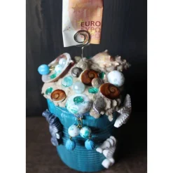 Notizhalter Geldgeschenk MEER UND STRAND zu Muttertag Vatertag Valentinstag Geburtstag maritimer Briefbeschwerer