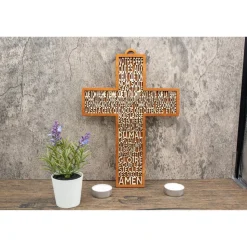 Notre Père Céleste - Une prière que tout le monde connaît, et désormais également disponible en croix décorative