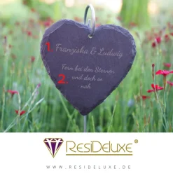 Nur Text Schieferstecker Andenken Schiefer Trauergeschenk Grabschmuck Grabstecker Gravur Grabdeko Beerdigung