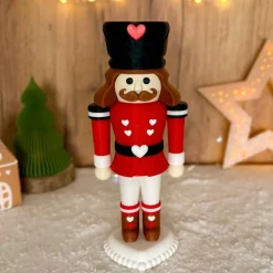 Nussknacker Deko Figur 24 cm – personalisierbar, 3D-gedruckt & handgemacht