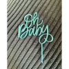 Oh Baby Cake Topper 3D Druck – Baby Shower & Gender Reveal Tortendeko in Wunschfarbe