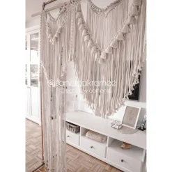 Ohana Makramee Backdrop - Perfekter Traubogen & Foto-Hintergrund für Hochzeiten, Babypartys & Boho-Deko.