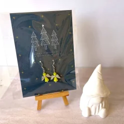 Ohrringe * Schutzengel * Hellgrün * Ohrhaken 925er Silber * Grußkarte Weihnachten * Geschenkidee