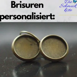 Ohrringe Cabochon Brisuren mehrer Größen und Farben mit eigenen Bild personalisiert