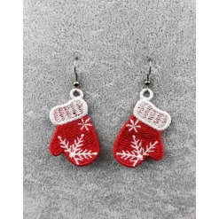 Ohrringe Fäustlinge Lace Weihnachten Christmas