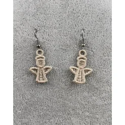 Ohrringe Lace Engel Creme Klein