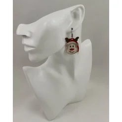 Ohrringe Lace Rentier mit Mütze einseitig