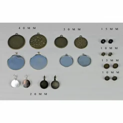 Ohrringe, Rentier, Weihnachten, Winter, rot, Hirsch, Reh, Glas, antik, bronze, vintage, nostalgisch, X-mas, rund, niedlich, Geschenk