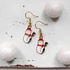 Ohrringe Schneemann • Ohrhänger | Ohrschmuck | Weihnachten