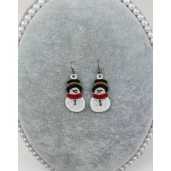 Ohrringe Schneemann Lace Weihnachten Christmas