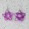 Ohrringe  Stern lila