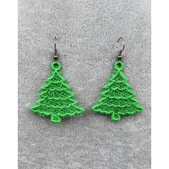 Ohrringe Tannenbäumchen Lace Weihnachten Christmas