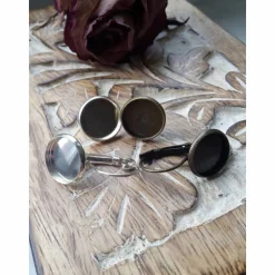 Ohrringe und Ringe Cabochonschmuck verschiedene Fassungen ich liebe dich