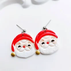 Ohrstecker mit Weihnachtsmann