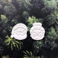 Ohrstecker mit Weihnachtsmann