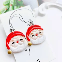 Ohrstecker mit Weihnachtsmann