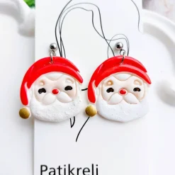 Ohrstecker mit Weihnachtsmann