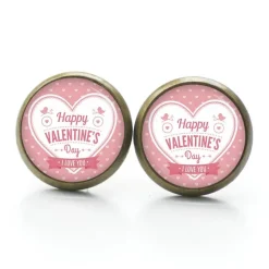 Ohrstecker Ohrhänger Clipse Valentinstag Herz Liebe rosa - verschiedene Größen - Edelstahl - Geschenkidee Just Trisha